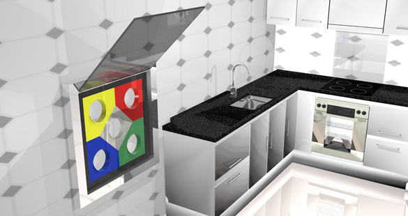 Facilidade para o lixo doméstico