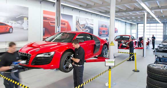 Audi R8 elétrico em construção