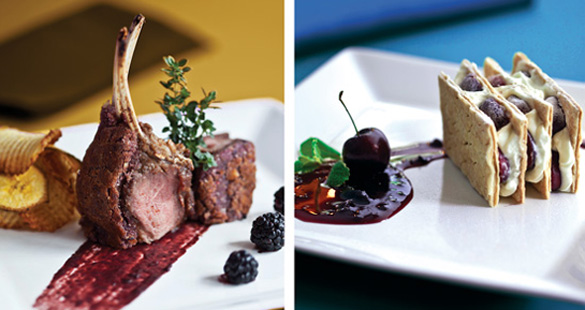 Festival de pratos com geleia