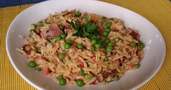 Risoto toscano com risone