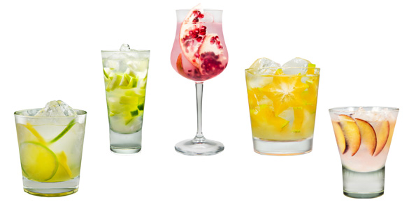 Mix de drinks de verão