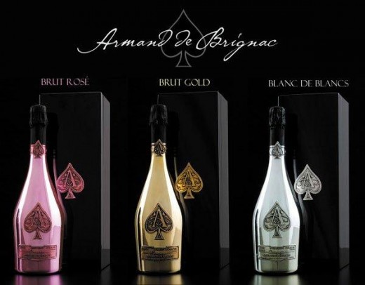 Os 3 Champagnes Armand de Brignac