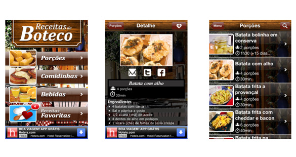 Aplicativo “Receitas de Boteco”
