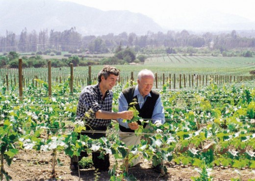 Eduardo Chadwick ao lado de um de seus grandes mentores, Robert Mondavi