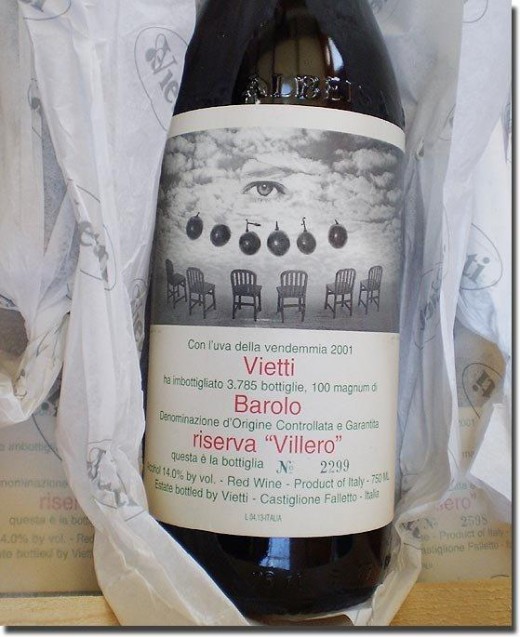 O quase imbatível Vietti Villero Riserva 2001
