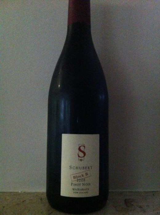 O suculuento e carnudo Schubert Pinot Noir Block B 2008