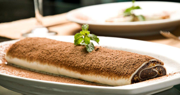 Manta de Mozzarella di Bufala com Chocolate Crocante
