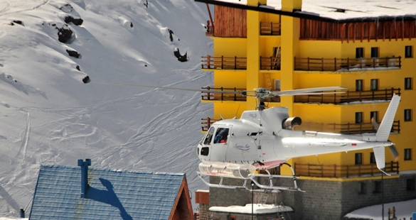 Voos de helicóptero e heli-esqui em Portillo