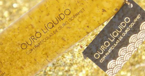 Azeite com ouro gourmet