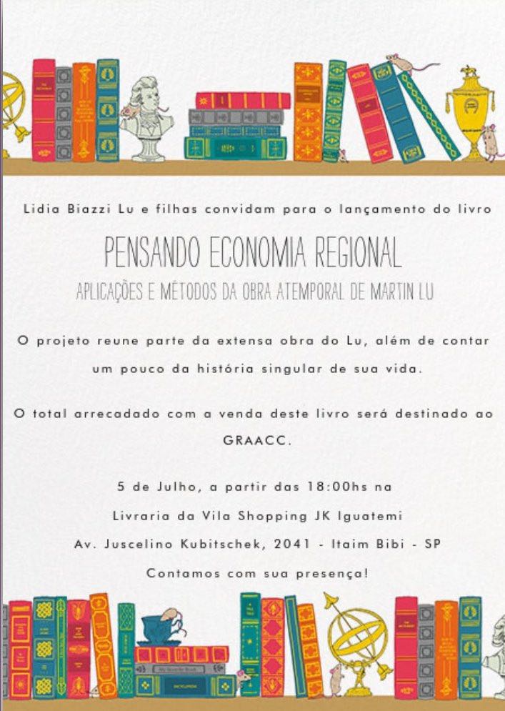 Lançamento do livro “Pensando Economia Regional”